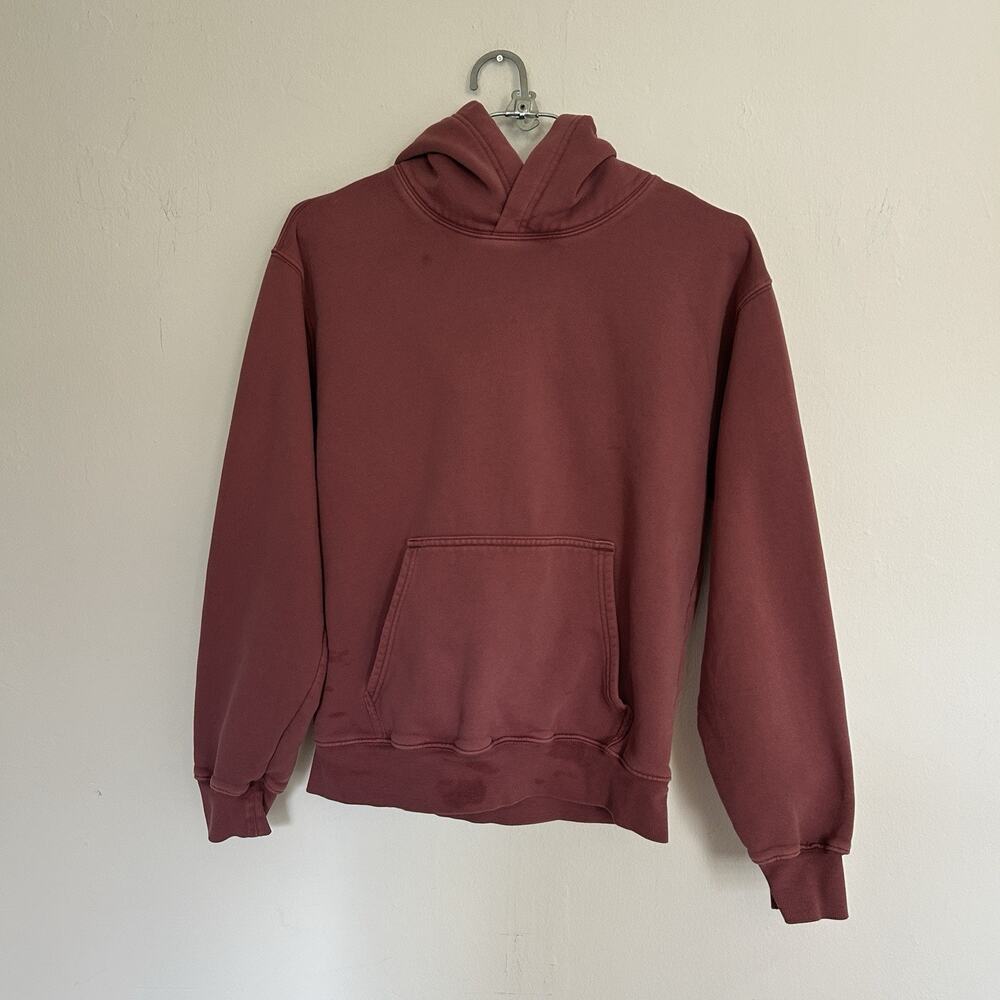 Aritzia Sweatfleece Cozy Fleece Perfect Fit Hoodie Red Burgundy Women’s M